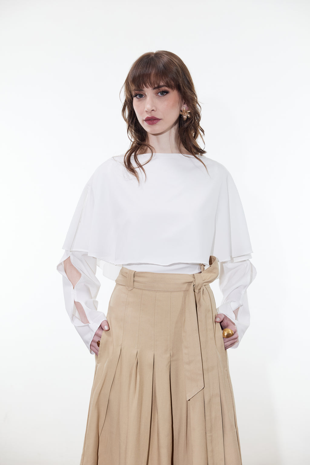 Blusa Rayon Off White