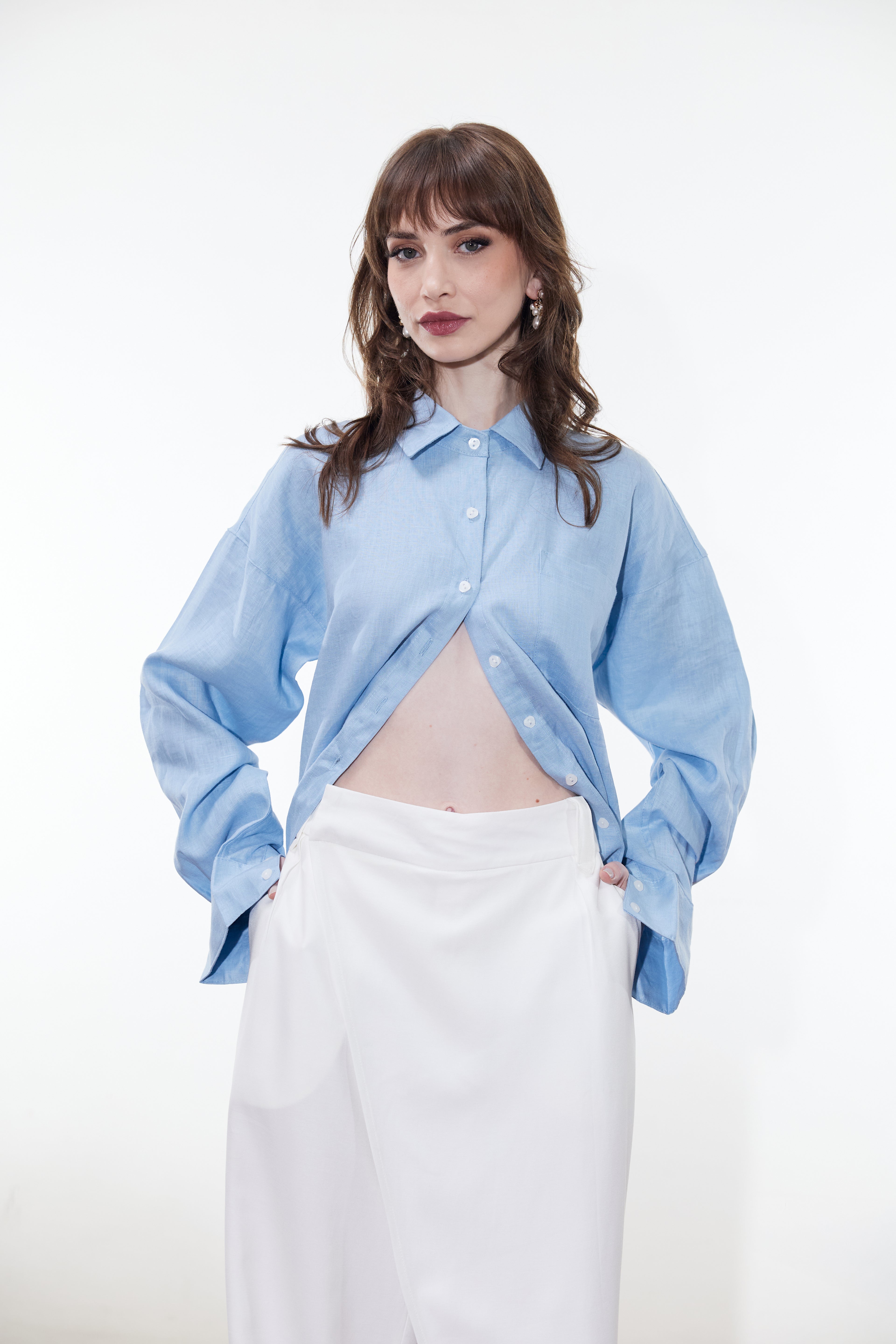 Camisa Oversized 100% Linho