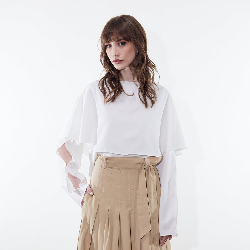 Blusa Rayon Off White