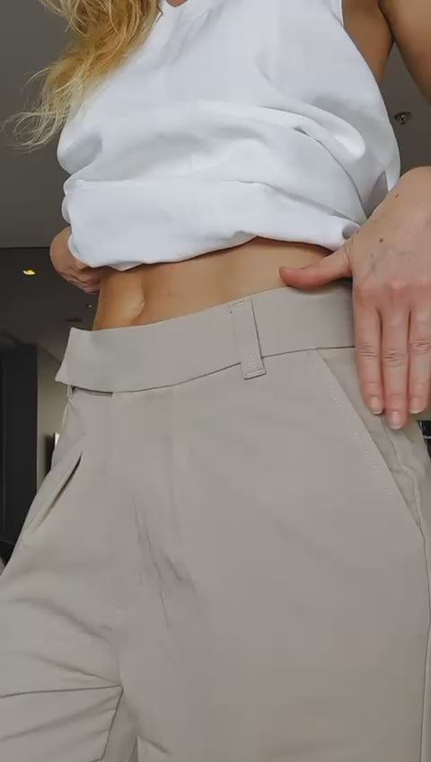 Calça Reta Tipo Alfaiataria